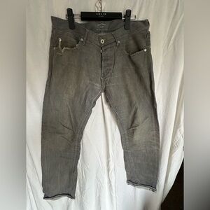 Slim Straight Men's Jeans in Washed Grey